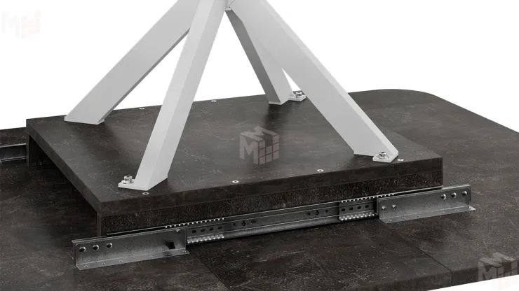 Стол обеденный раздвижной Лиссабон Тип 1 Белый муар, Ателье темный