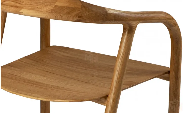 Кресло деревянное из массива дуба Соул Дуб светлый