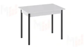 Стол Родос Тип 1 с опорой d40 Черный муар, Белый