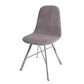 Стул Кассиопея (велюр дымчато-розовый, ноги хром)