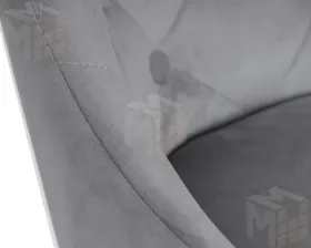 Стул барный DOBRIN JOSEPH BLACK (серый велюр (MJ9-75))