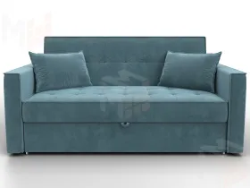 Диван прямой Лига-104 (140) ( SEVEN 113 бирюзовый )