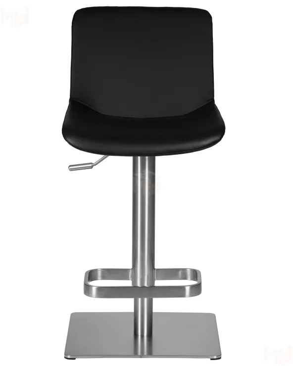 Стул барный DOBRIN ALDO (черный PU YP33-19, основание из нержавеющей стали)