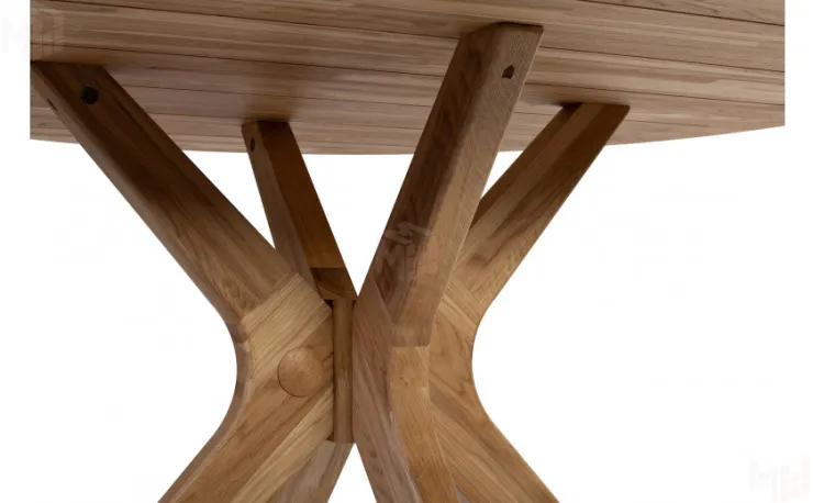 Стол деревянный из массива дуба Эмирель D95 Дуб светлый