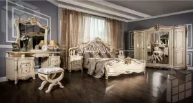 Шкаф Джоконда 5-дверный крем глянец