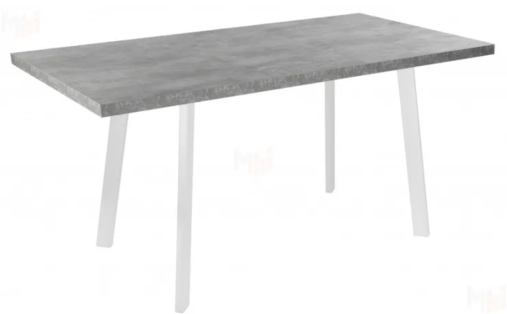Стол раскладной Лаки Лофт 120 Бетон/Белый