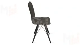 Стул Аспен К3 Черный муар, Велюр Confetti Stone