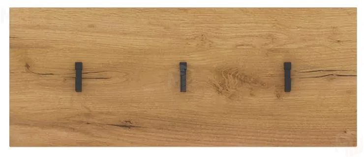 Панель с крючками ГРЕТТА 500  Дуб Крафт золотой