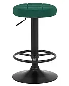 Табурет барный DOBRIN BRUNO BLACK (зеленый велюр (MJ9-88))
