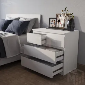 2.05.02.050.1 МАЛЬТА комод 2+2 ящика 80х76 белый RU