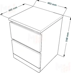 Комод Варма 2  белый