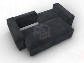 Диван прямой Лига-081 НПБ ( TOWER 11 темно-серый )
