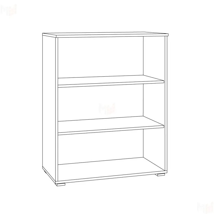 Шкаф витрина Остин 16.394.01 белый шагрень