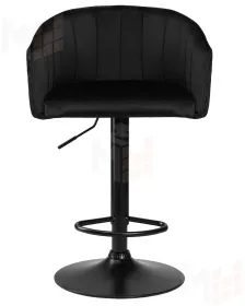 Стул барный DOBRIN DARCY BLACK (черный велюр (1922-21))