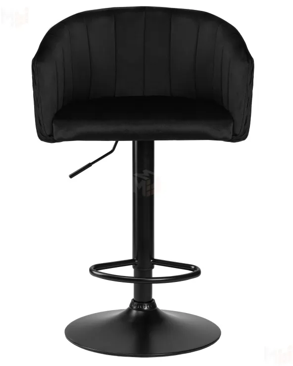 Стул барный DOBRIN DARCY BLACK (черный велюр (1922-21))