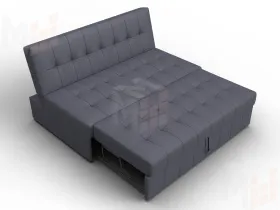 Диван прямой Лига-107 (140) ( GRIFON 15 серый )