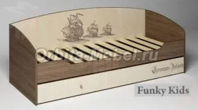 Кровать со спинкой Пираты ПР-01