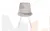 Стул поворотный Эйден М Confetti silver/белый
