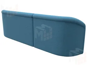 Диван прямой Лига-027 угол левый ( Амур голубой )