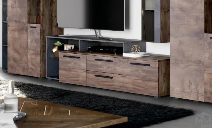 Тумба ТВ Глазго с ящиками