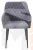 Стул BRANDY-X Серый велюр / черный каркас