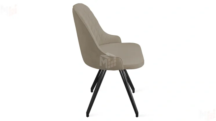 Стул Гранд К4 Черный муар Велюр Confetti Smoke