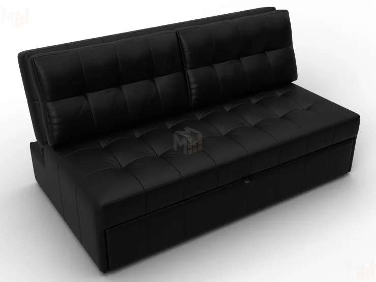 Диван прямой Лига-107 (160) ( GRIFON 18 черный )