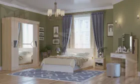 Спальня БЕАТРИС Дуб Сонома - Белый глянец №5