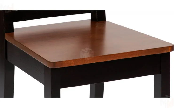 Стул деревянный с жестким сиденьем Бергольф Венге/Темный орех