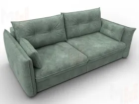 Диван прямой Лига-100 НПБ ( BRUT 08 зеленый )