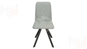 Стул Стенли К2 Черный муар, Велюр Confetti Silver