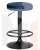 Табурет барный DOBRIN BRUNO BLACK (синий велюр (MJ9-117))