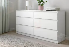 Комод Мори 1200.6 белый