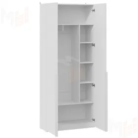 Шкаф для одежды с 2 глухими дверями Порто - СМ-393.07.223 Белый