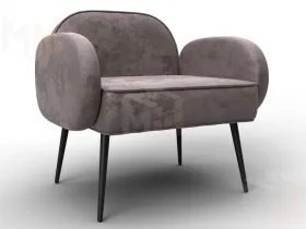 Кресло Лига-086 ( велюр NUVOLA 34 светло-коричневый )