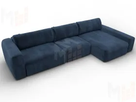 Диван угловой Лига-066 НПБ Лонг угол правый ( TOWER 13 синий )
