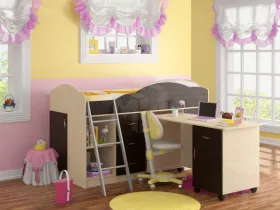 Модульная кровать-чердак Дюймовочка-5 Набор 2