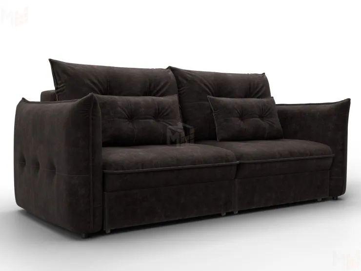 Диван прямой Лига-100 НПБ ( BRUT 17 коричневый )