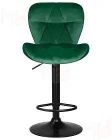 Стул барный DOBRIN BARNY BLACK (зеленый велюр (MJ9-88))