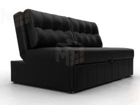 Диван прямой Лига-107 (140) ( GRIFON 18 черный )
