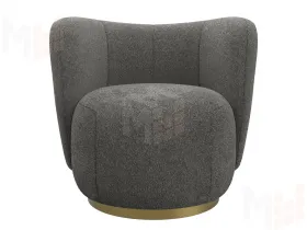 Кресло Лига-072 ( букле CAMBY 86 темно-серый )