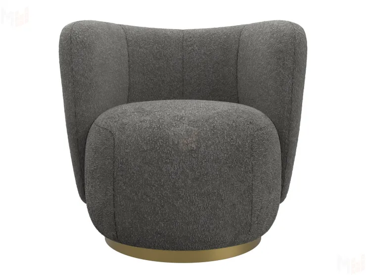 Кресло Лига-072 ( букле CAMBY 86 темно-серый )