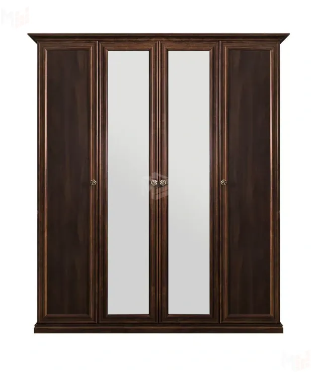 Шкаф Афина 4-дверный (1+2+1) с зеркалом караваджо