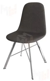 Стул Кассиопея (рогожка бурая, ноги хром)