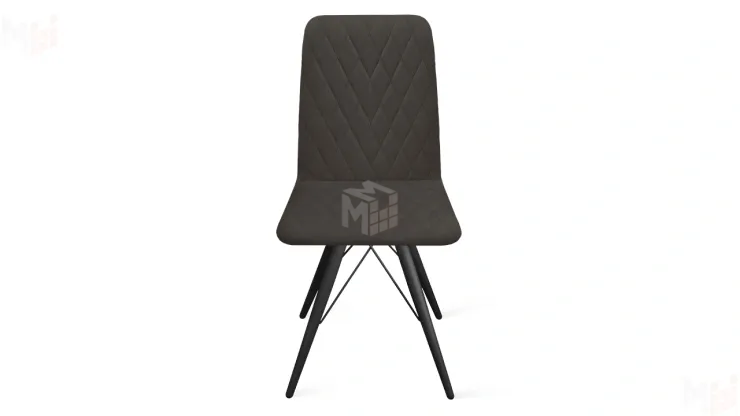 Стул Стенли К3 Черный муар, Велюр Confetti Stone