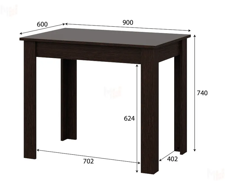 Стол обеденный СО 1 Дуб Венге