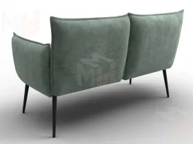 Диван прямой Лига-083 ( велюр BRUT 08 зеленый )