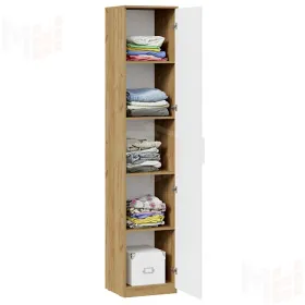 Шкаф для белья Хилтон  Исп. 2 - 303.002.000 Белый матовый