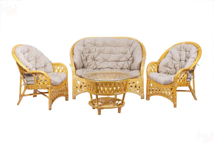 Комплект Черчилль (Рузвельт) с 2-х местным диваном и круглым столом