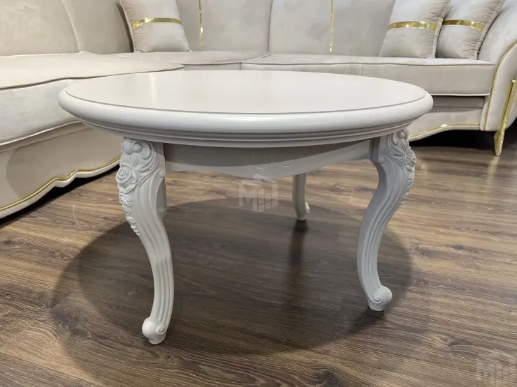 Столик круглый Мокко бежевый